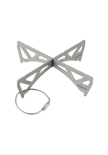 Bloomnest Titanyum/tencere Taşınabilir Reaktör Rafı Paslanmaz Ocak Mini Mekan Lixada İçin Gümüş Dış Çelik Çapraz Buhar Braketi Ayak Pv Gümüş