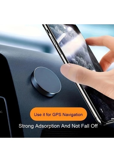 Trendooze Mini Manyetik Tutucu Yuvarlak Çok Amaçlı Telefon Braketi Mavi 2 Metal Plaka Li Turcoshop11 Stabil