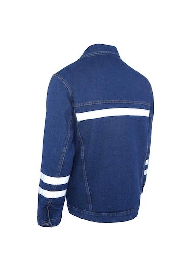 Myform Mont Sona Denim 03109 Mavi Kot İş Güvenliği Ceketi Mavi