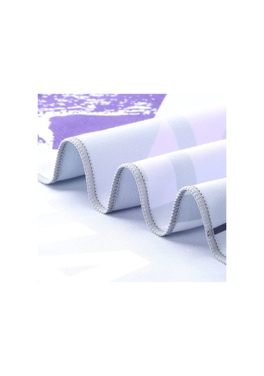 Ranyeek Mikrofiber Plaji Havlusu - Yüzen Yıkama İçin Hızlı Kuruyan - Mavi Yılan Balığı Desenli 160x80 Cm Çok Renkli