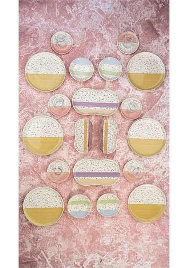 Bambum Lara - 26 Parça Porselen Kahvaltı Takımı Rafael Diğer