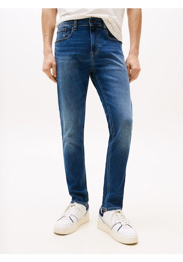 Tommy Hilfiger Austin Slim Tprd Cı1257 Mavi Erkek Jeans-8672 Mavi