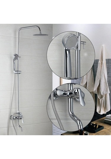 Pazly Suntek Yağmur Duşu Musluk Mikseri, Dokunmatik El Sprey Duş Kolu Gümüş