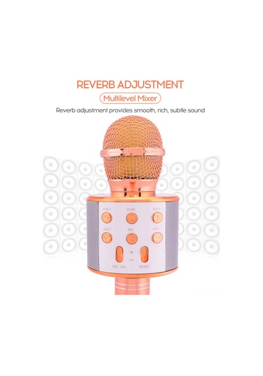 Geeksen Siyah Kablosuz Mikrofon, Bluetooth, Canlı Yayın Ve Karaoke İçin, 1200mah Batarya, 4ω 4w Hoparlör, 150-20khz Frekans Aralığı