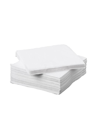 IKEA FANTASTISK 50 ADET PEÇETE 24x24 CM - BEYAZ