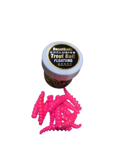 Renatbait Yüzen Larva Peynirli 35mm Alabalık Yemi Pembe 13 Adet