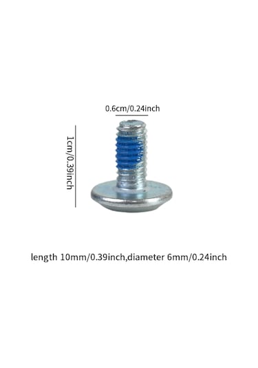 Homyl Satır Içi Paten Vidası Dıy Onarımı Sınır 8pcs-m6-10 8pcs M6 10 Çok Renkli