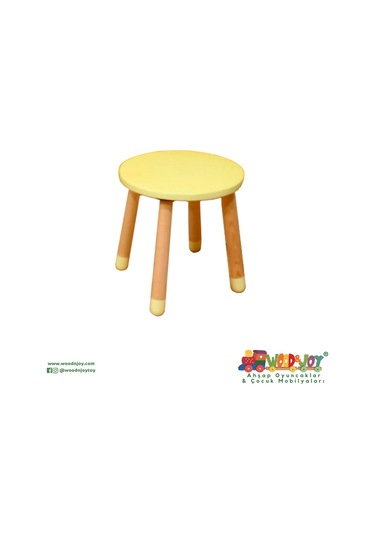 Wood&Joy Sarı Tabure