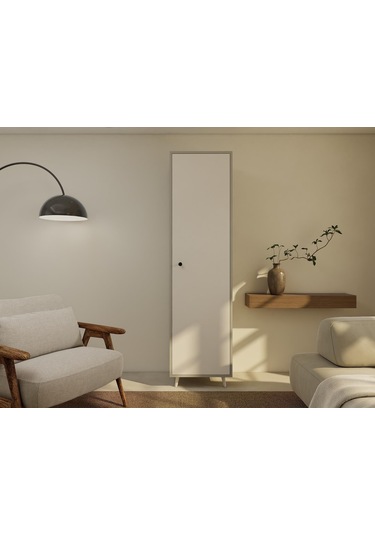 Harput Çok Amaçlı Tek Kapaklı Banyo Dolabı Külgri Beyaz