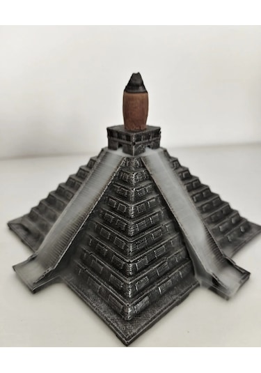 Piramit Temalı Geri Akış Tütsülük Biblo Delkorasyon Ürünü Kokuluk