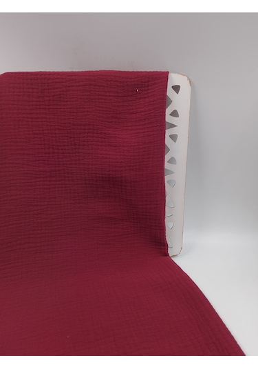 Lüks Müslin Kumaş Bordo