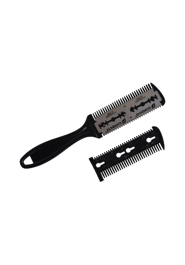 Saç Kesim Usturasi Jiletli Tarak + Jilet 5 Adet