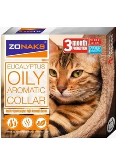Zonaks Kediler İçin Okaliptus Aromatik Tasma 40 CM