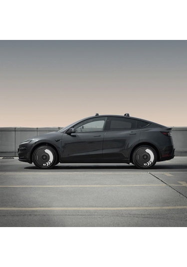 Haloblk Halodısc 2 Arrow - Tesla Model Y - 21 İnç Aerodinamik Siyah Jant Kapağı - 4 Adet