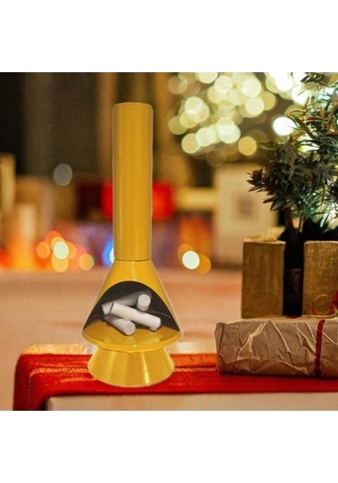 Lijinxu Küçük Şömine Heykelcik Işık Yılbaşı Sarı