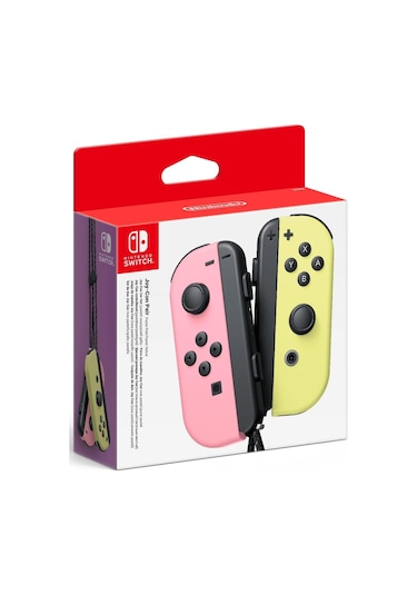 Nintendo Switch Joycon Pastel Pink Yellow Pembe Sarı Pastel
