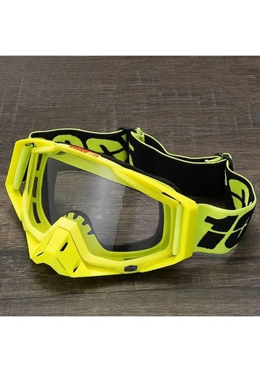 Geeroyoo Motorcycle Güneş Gözlüğü, Rüzgar Ve Toz Koruyucu, Uv Filtreli, Abs Çerçeve, Esnek Ayarlanabilir Kayışlı, Unisex Outdoor Sporlar İçin