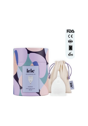 Irie Adet Kabı Regl Kabı Menstrüel Kap Menstrual Cup [[Small Transparan]]
