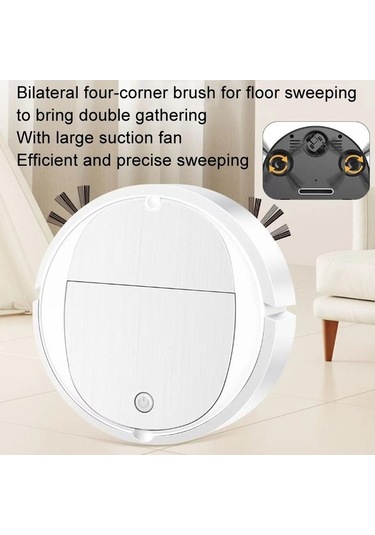 Dancemonkey Akıllı Süpürme Robotu Ev Otomatik 3'ü 1 Arada Entegre Temizleme Makinesi Elektrikli Süpürge Pilli Beyaz, Sessiz Modlu Beyaz Dancemonkey Akıllı Süpürme Robotu Ev Otomatik 3'ü 1 Arada Entegre Temizleme Makinesi Elektrikli Süpürge Pilli Beyaz, Sessiz Modlu Beyaz