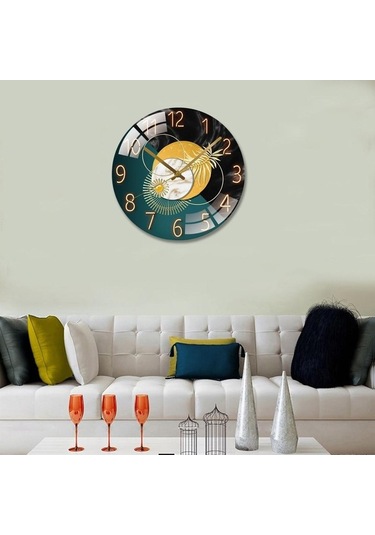 Pazly Yatak Suntek Sessiz Saati Odası Hassas Ev E E Duvar Dekoru 30cm Jm Çok Renkli