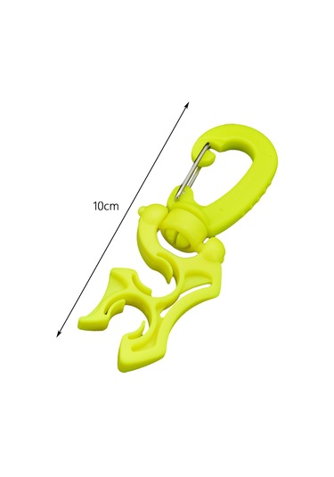 Suntek Dalış Hortumu Tutucu Klipsi Yaylı Kanca Çift Bcd Sarı