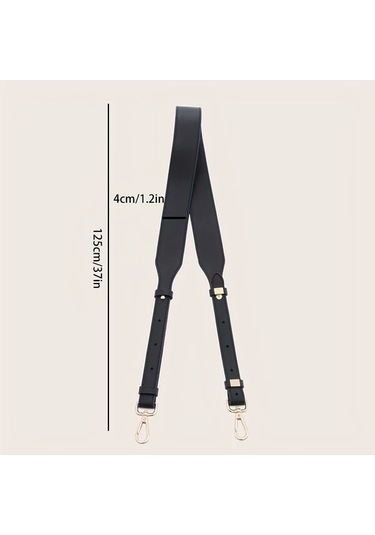 Fochsia 1 Adet Kadınlar İçin Minimalist Klasik Yapay Deri Ayarlanabilir Çanta Kayışı Brown Gümüş Toka