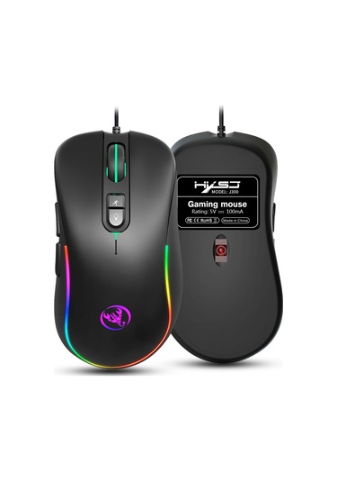 Monyee V500+j300 Kablolu Tek Elle Oyun Klavye Ve Mouse Seti - Rgb Işık Modları, 35 Tuşlu, 6400 Dpı, Çoklu Platform Uyumlu Diğer