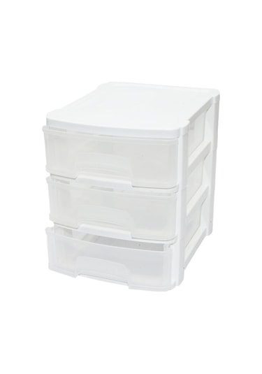 Tonton - No:0 Çekmece 3 Katlı 17.5x14.4x16.9cm Turuncu