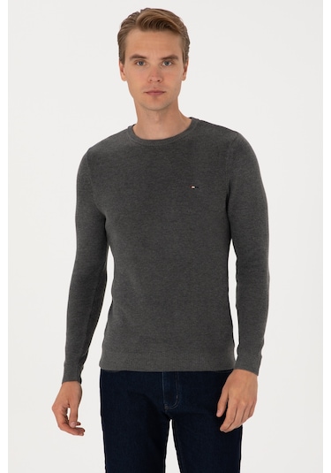 U.s. Polo Assn. Erkek Antrasit Melanj Kazak /triko 50313667-vr081 Antrasit Melanj