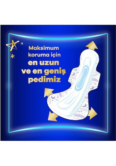 Orkidhijyenik Ped Ultra Gece Ekstra Max 14' Lü 4 Adet