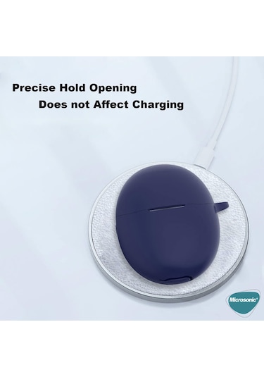 Microsonic Huawei Freebuds 5 Uyumlu Mat Silikon Kılıf Siyah