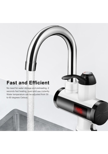 Maoyaya Maotai Shop 3000w Hızlı Isıtan Musluk Bataryası - Siyah Gg Siyah Bm Renk Seçenekleri Siyah