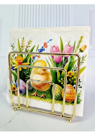 Love Land Paskalya Temalı Kağıt Masa Örtüsü 33x33 Cm 20 Adet 370309129 Pembe