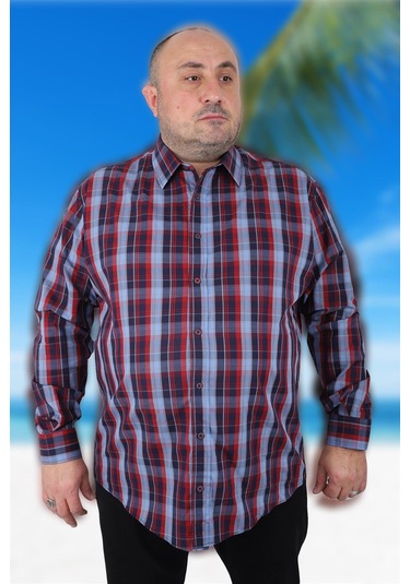 Starbattal Büyük Beden Erkek Gömlek Estacional 23373 LACIVERT Lacivert