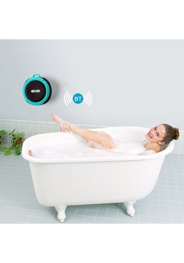 Jeemson Yeşil Mini Taşınabilir Bluetooth Hoparlör - Su Geçirmez, Toz Koruyucu, Süspansiyon Çubuğu İle Dış Etkinlikler İçin, Tf Kart Desteği Ve Derin Taban