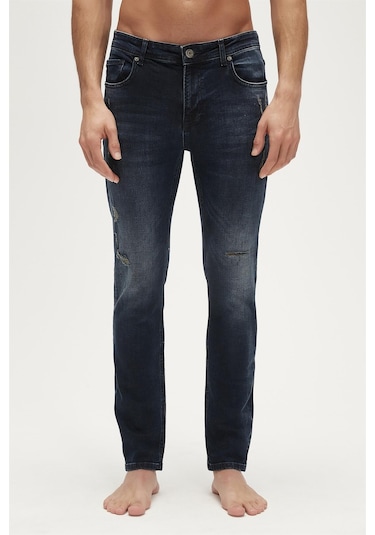 Bad Bear Xavier Jeans Indigo Mavi Erkek Denim Pantolon-indigo İndigo
