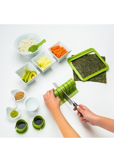 Ulzyvf Yapımcısı Suşi Seti Pişirme Pirinç Kalıp Hamur Gereçleri Duangduang Dıy 1 Kat Beyaz 1 Kat Beyaz