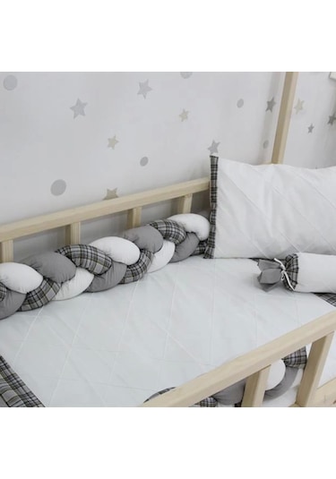 Bibaby Ekose Montessori Uyku Seti 69121 Gri