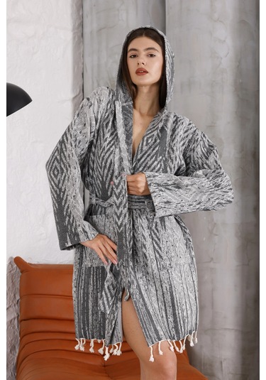 Tonna Black Bathrobe Çok Renkli