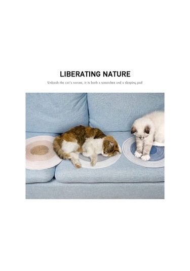 Shineyee Kedi Tırnak Taşlama Pedi - Doğal Pamuk İpi El Yapımı, Dayanıklı, Evde Kullanıma Uygun Gri