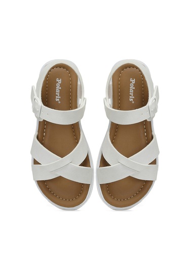 Polaris Klas .p5fx Beyaz Kız Çocuk Sandalet 000000000102005190 Beyaz