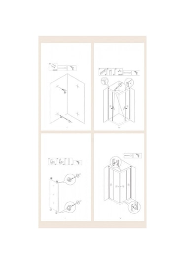 Durul Duşakabin Kare Siyah Profil Şeffaf 5Mm Siyah