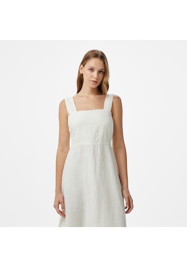 Nautica Kadın Beyaz Regular Fit Elbise Düz 55d318t Beyaz