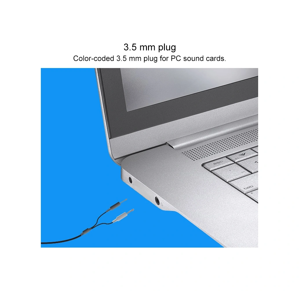 Sones Logitech H110 Çift 3,5 Mm Ses Girişli Stereo Kulaklık