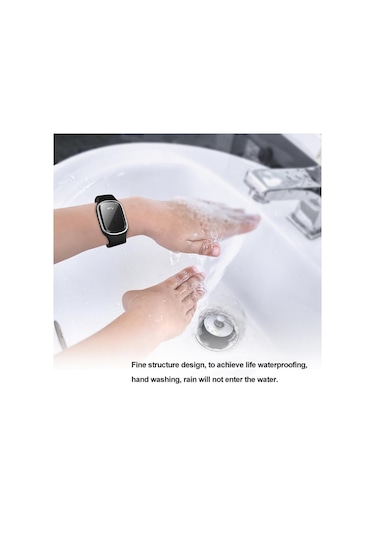 Dolıty Ultrasonik Anti Böcek Kovucu Bileklik Bantları Beyaz Beyaz