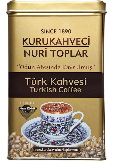 Nuri Toplar 3x300 Gr Teneke Kutuda Geleneksel Türk Kahvesi 900 Gram
