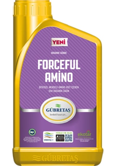 Gübretaş Bitkisel Meşeli Amino Asit Içeren Sıvı Organik Forceful Amino - 1lt