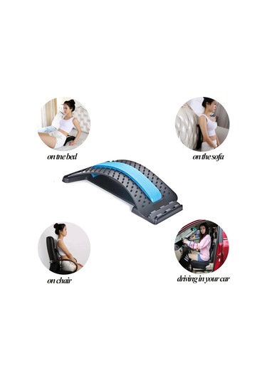 Kosona Evde Kullanıma Uygun Lomber Egzersiz Cihazı - Bel Ağrısı Alleviation, Dik Duruş Düzeltici Ve Masaj Fonksiyonu - 3 Seviye Ayarlanabilir Abs Malzeme Çok Renkli