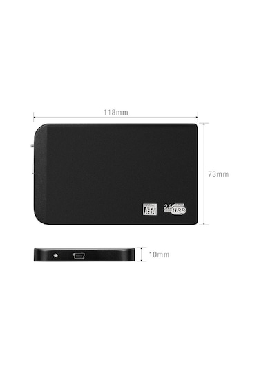 5129 2.5 Usb Sata Slim Laptop Hdd Harddisk Kutusu Vidasız Tırnakl