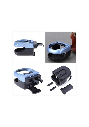 Oto Araç Içi Bardak Tutucu Çok Fonksiyonlu Içecek Tutacağı Bardaklık- Mavi